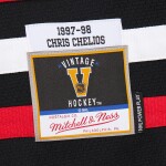 Mitchell & Ness Pánský dres Chris Chelios Chicago Blackhawks 1997 NHL Dark Alternate Jersey Velikost: L