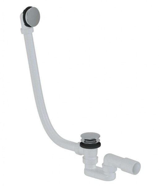 Kielle - Vanová odtoková a přepadová souprava Click-Clack, délka 1000 mm, chrom 116010110