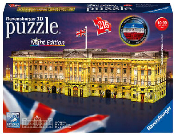 Ravensburger 3D puzzle Svítící Buckinghamský palác 216 ks