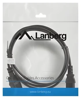 Lanberg prodlužovací kabel C13-C14 černá / Napájecí kabel / 1,8 m (CA-C13E-10CC-0018-BK)