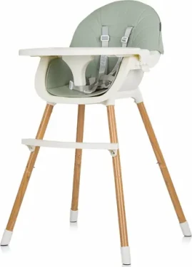 CHIPOLINO Jídelní židlička Rio 2v1 Aloe / Nosnost: 15 kg (155288)