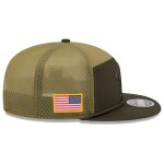 New Era Pánská kšiltovka Detroit Lions NFL 2025 Salute to Service 9FIFTY Split Panel Trucker Snapback
