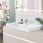 VILLEROY & BOCH - Collaro Umyvadlo nábytkové 800x470 mm, s přepadem, otvor pro baterii, CeramicPlus, Stone White 4A338GRW