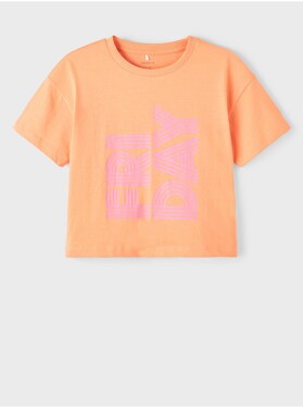 Oranžové holčičí tričko name it Balone Holky