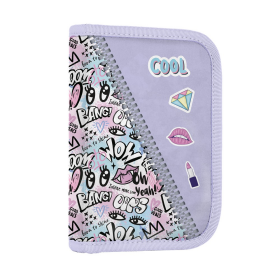 Školní penál 1-patrový prázdný KARTON P+P, 2 chlopně - Funny Girl