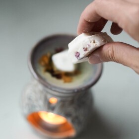The Candle Brand Vonný vosk do aromalampy Pick Patchouli with Lily 10 g, krémová barva, vosk
