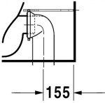 DURAVIT - Starck 2 Stojící WC kombi mísa, bílá 2145090000