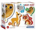 Puzzle Lesní zvířata 2+3+4+5 dílků