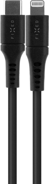 Fixed FIXDLS-CL05-BK Liquid silicone USB-C / Lightning, 0,5m, černý