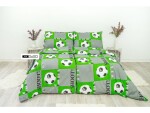 Stanex Ložní povlečení bavlněné Fotbal (LS184) ROZMĚR: 140x200 cm + polštář (90x70 cm)