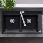 HANSGROHE - Dřezy Vestavný granitový dřez S510-F770, grafitová černá 43316170