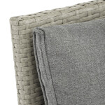 Zahradní sestava 140x70x60cm, polyratan, šedá, AZS-A1719 GREY