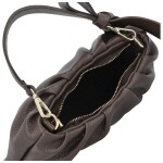 Módní dámská kožená kabelka do ruky Antini, tmavě hnědá