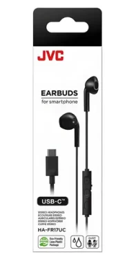 JVC HA-FR17UC černá / Sluchátka do uší / USB-C / mikrofon / IPX2 (HAF-R17UCB-U)