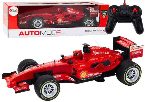 Mamido RC závodní auto 1:12 červené se světly a zvuky