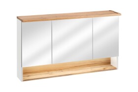 COMAD - Zrcadlová skříňka 120cm 3 dvířka BAHAMA WHITE 5907611648391