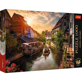 Puzzle Premium Plus - Photo Odyssey:Malé Benátky v Colmar, Francie 1000dílků 68,3x48cm v krab 40x27