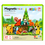Mamido Magnetická stavebnice Zoo 27 dílků