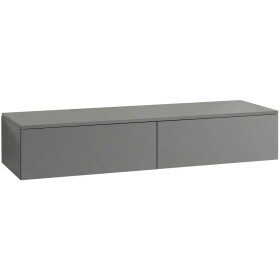 CERANO Koupelnová skříňka pro umyvadla na desku Noira - šedá matná - 120x28x48 cm