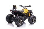 Mamido Dětská elektrická čtyřkolka ATV Power 4x4 žlutá