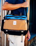 Topo Designs Mountain Cross Bag River Blue/Brown Oak