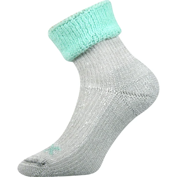 VOXX Ponožky zimní dámské QUANTA z merino vlny SVĚTLE ZELENÉ 39-42 105674