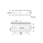 GROHE - Essence Vana 180x80 cm, alpská bílá 39617000