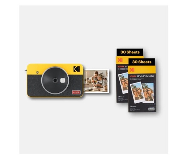 KODAK instantní fotoaparát Mini Shot 2 Retro C210R žlutá EDF_428992