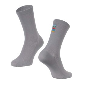 Ponožky FORCE COLOUR dlouhé, šedé (Barva šedá, velikost L/XL)