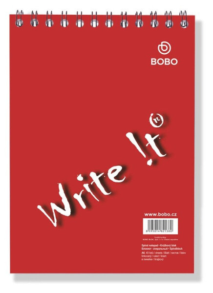 Blok s horní vazbou A6, linka, 40 listů