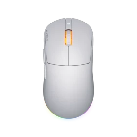 Hator HTM-731 Quasar 3 bílá / herní bezdrátová myš / optická / 12000 DPI / 6 tlačítek / 2.4GHz / Bluetooth / USB (HTM-731)