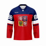 Dres české hokejové reprezentace David Pastrňák #88 2026 CCM Fandres replica - červený Velikost: dětský XXS