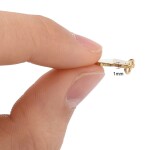 Přívěsek z nerezové oceli - zlatý - srdce - 10 x 12 x 1 mm - 1 ks