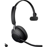 Jabra Evolve2 65 monaural Sluchátka On Ear Bluetooth® mono černá regulace hlasitosti, Indikátor nabití, Vypnutí zvuku mikrofonu telefon