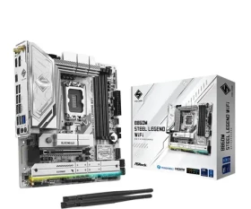 ASRock B860M Steel Legend WiFi / B860 / LGA 1851 / 4x DDR5 / PCIEx 16 / 2.5GLAN / Wi-Fi / mATX (90-MXBQF-A0UAYZ)