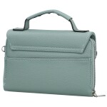 Stylová dámská koženková mini crossbody kabelka Milax, světle modrá