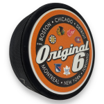 Mustang Puk NHL SCRIPT Textured Hockey Puck - Original 6