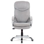 Kancelářské křeslo, houpací mechanismus, stříbrná látka, KA-G198 SIL2