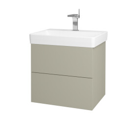 Dřevojas - Koupelnová skříňka VARIANTE SZZ2 60 pro umyvadlo Laufen Pro S - M05 Béžová mat / M05 Béžová mat 194604