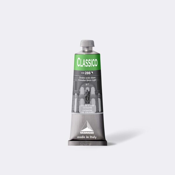 Olejová barva Maimeri Classico oil 60 ml - zelená světlá cinnabar 286