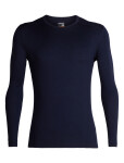 Pánské merino triko dlouhý rukáv ICEBREAKER Mens 200 Oasis LS Crewe, Midnight Navy velikost: M