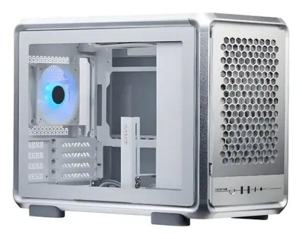 Cooler Master MasterFrame 400 Mesh stříbrná / Skříň / Micro-ATX, Mini-ITX / Průhledná bočnice / 1x 120 mm ARGB fan (MF400M-SHNN-S00)
