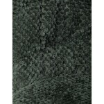 Židle jídelní, zelená látka, černé kovové nohy.