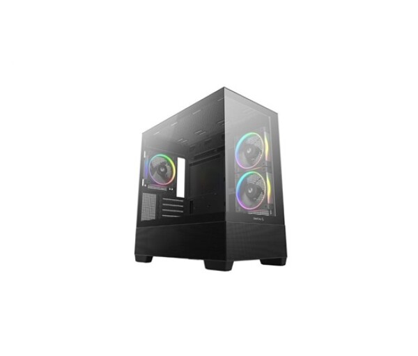 DEEPCOOL Case CG380 3F, mATX, ARGB, Průhledná bočnice, 3x 120mm Fan, černá EDF_1808057