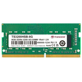 TRANSCEND SODIMM DDR4 8GB 3200MHz 1Rx8 1Gx8 CL22 1.2V EDF_985154