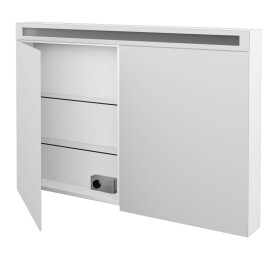 Dřevojas - Dvoudveřová galerka AIR GA2OE 120 - M01 Bílá mat 239787