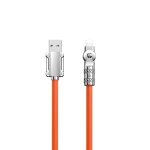 Dudao Datový kabel L24AL / USB-A / Lightning úhlový kabel s otočením o 180° 30W / 1 m / oranžová (149816)