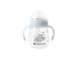 KikkaBoo hrnek se silikonovým pítkem 240ml Savanna Blue