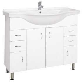 Koupelnová skříňka s umyvadlem Keramia Pro 102x55 cm bílá PRO100DV PRO100DV