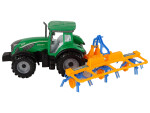 Mamido Traktor s rozmetačem sena třecí pohon zelený